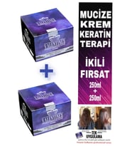 2li Avantaj Paketi / Mucizevi Krem Keratin Terapi /  Aylarca Kalıcı Bakım Ve Düz Saçlar / Brezilya Fönü