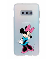 Samsung Galaxy S10E Kapak Minnie Mouse Tasarımlı Şeffaf Silikon Kılıf