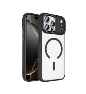 Apple iPhone 18 Pro Max Kılıf Wireless Şarj Özellikli Zore Krom M-safe Silikon Kapak