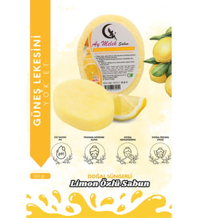 Limon Özlü Süngerli Doğal Güzellik Sabunu Yeni Kırışıklık Önleyici Etkili