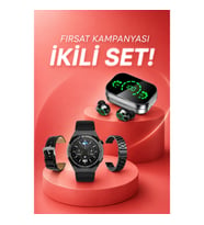 TWS Bluetooth Kulaklık ve Akıllı Saat Seti YD03 Bluetooth 5.3 Uyku Takibi Nabız Ölçer Uzun Pil Ömrü