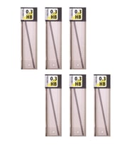 0.3 Kalem Ucu HB 60 mm 6 Paket 0,3 Min Kalem Uç Teknik Kalem Yedeği Mono Tombow HB 60 mm 6 Paket (Siyah)