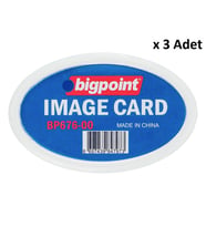 Bigpoint Akrilik İsimlik Oval Şeffaf x 3 Adet
