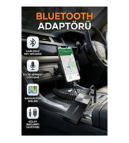 USB AUX Bluetooth Ses Adaptörü – Araç Teybi ve Ev Ses Sistemleri İçin