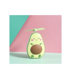 Avokado Işıklı El Aynası Ve Mini Fan 12x7 (Turuncu)