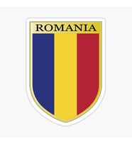 ROMANIA Romanya EMBLEM Araba Sticker Etiket 19CM