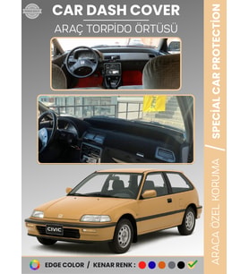 HONDA CIVIC EF (1988-1991) Torpido Örtüsü Torpido Koruma Tam Uyum Çatlamayı Önler Kolay Montaj
