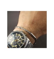 Erkek Kral 925 Ayar Gümüş Bileklik Künye 2,8mm Özel Tasarım Silindir Parçalı