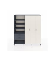 Hyperion Dolap 16 Raflı 2 Çekmeceli 3 Kapaklı 220x44x243 Antrasit-Aytaşı/Antrasit