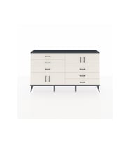 Arges Konsol 2 Raflı 6 Çekmeceli 4 Kapaklı 176x30x99 Antrasit-Aytaşı