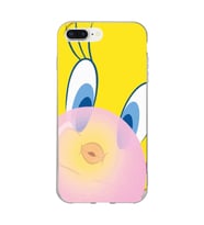 Iphone 7 Plus ve 8 Plus Uyumlu Tweety Tasarımlı Şeffaf Telefon Kılıfı