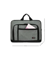 GALB Leather Gri Cok Fonksiyonlu ve Tam Korumali 17 Inc Laptop Evrak Cantasi