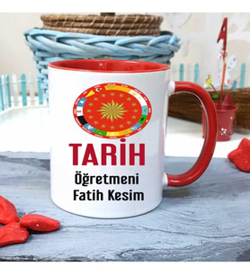 Tarih Öğretmenine Özel Öğretmenler Günü Hediyesi Kişiye Özel Kupa Bardak
