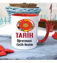 Tarih Öğretmenine Özel Öğretmenler Günü Hediyesi Kişiye Özel Kupa Bardak