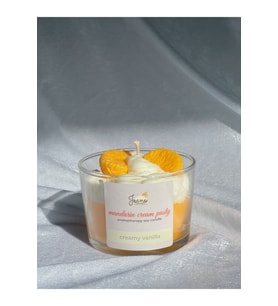 Jeane Candles Mandalina Vanilya Kokulu Pasty Cupcake Hediyelik Turuncu Aromaterapi Mum