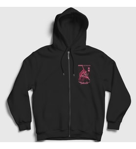 Presmono Unisex Siyah Eva 01 Neon Genesis Evangelion Anime Fermuarlı Kapüşonlu Sweatshirt 420790tt