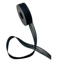 Nopel Keten Kurdele 2.5 Cm  (20 Metre)  Siyah