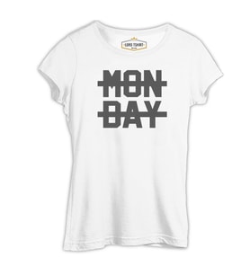 Mon Day Beyaz Kadın Tshirt