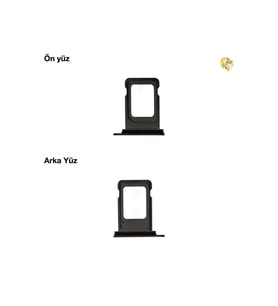 İphone 11 Pro Max Sim İç Yuvası Tekli Siyah Sim yuvası sim tepsisi sim aparatı yeni sim yuvası tekli sim tepsisi sim çekmecesi