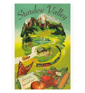 Stardew Valley Seyahat Posteri Tablo Ahşap Poster Dekoratif