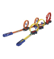 Hot Wheels Çok Çemberli Yarış Oyun Seti 5 Kesintisiz Çemberli, 63 cm Uzayabilir Pistli ve Otomatik P