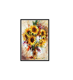 Çiçek Tasarımlı 20x30 Cm Retro Ahşap Poster