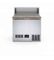 Electrolux Professional Endüstriyel Soğutmalı Pizza Hazırlık Tezgahı, 2 Kapılı, 250 Lt, Mermer Üst Tablalı, +2+10°c, Aısı 304 PTR259