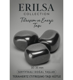 Sertifikalı Tamburlanmış Terahertz Taşı Kütle Parça (30 GR) – Enerji ve Canlılık Taşı (Çok Renkli)