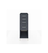 Kronos Dolap 4 Çekmeceli 44x59x134 Antrasit-Antrasit