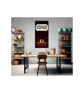 Müzeler Haftası Temalı Fotoğraf Panosu Branda 100x200