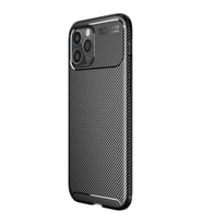 Apple iPhone 11 PRO Karbon Görünümlü Koruma Siyah Silikon Kılıf