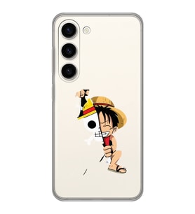 Samsung Galaxy S23 Uyumlu One Piece Luffy Tasarımlı Şeffaf Telefon Kılıfı
