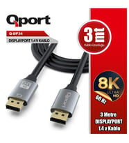 QPORT Q-DP34 1.4V DISPLAY KABLO 3M