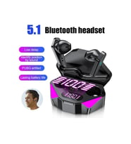 X15 Tws Kablosuz Kulaklık Dokunmatik Kontrol Kulaklık Bluetooth5.1 Gecikme Yok Gürültü Azaltma Kulaklık E-spor Oyun Mikrofonlu Kulaklık Siyah