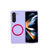 Samsung Galaxy Z Fold 5 Kılıf Mata Fold Kapak - Lila