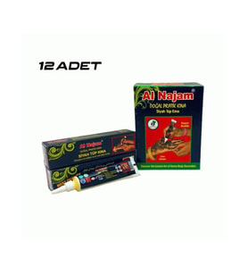 12 ADET AL NAJAM SİYAH TÜP KINA 30GR (5343)