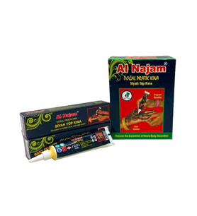 12 ADET AL NAJAM SİYAH TÜP KINA 30GR (5343)