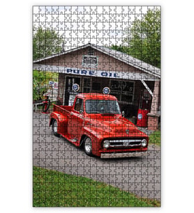 Cakapuzzle Ford F 100 Görseli Puzzle Yapboz MDF (Ahşap) (120 Parça)
