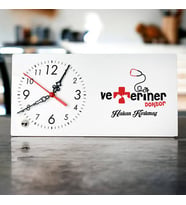 Veteriner Doktora Hediye Şık Masa Saati