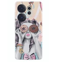Camon 20 Premier 5g Kılıf Desenli Silikon Donut Girl 1408