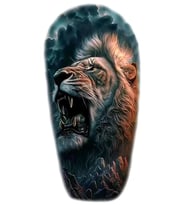 Caş Dekorasyon Aslan Figürlü Geçici Dövme Tattoo