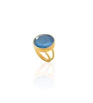 Kadir Jewellery 22 Ayar Altın Kaplama Zirkon Taşlı Kadın Otantik Yüzük