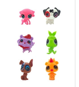 Littlest Pets Shop Minişler 6 Lı Oyuncak Miniş Ailesi 1.Model (Çok Renkli)