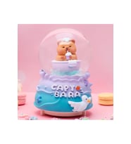 Capybara Büyük Boy Kar Küresi Işıklı, Müzikli, Püskürtmeli, Mavi, 16X12