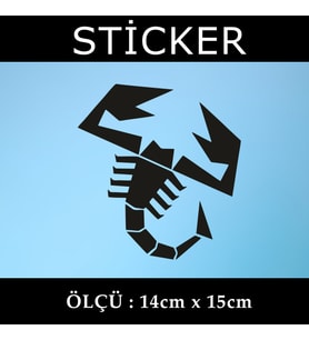 akrep etiket sticker - 2 adet çıkartma araba motosiklet kask atv tablet pc buzdolabı otomobil bilgisayar uyumlu