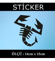 akrep etiket sticker - 2 adet çıkartma araba motosiklet kask atv tablet pc buzdolabı otomobil bilgisayar uyumlu