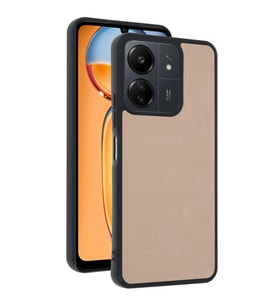 Xiaomi Redmi 13c Kılıf Aras Deri Kapak - Pudra