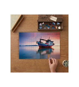 Gemi- Deniz- Manzara Tasarımı 240 parça Ahşap Puzzle Ahşap Kutuda MP00799