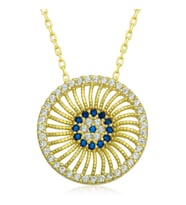 ?Gümüş Gold Nazar Kadın Kolye