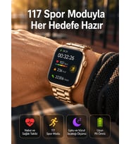 Sağlık Takipli Akıllı Saat 117 Spor Modlu AMOLED Ekran